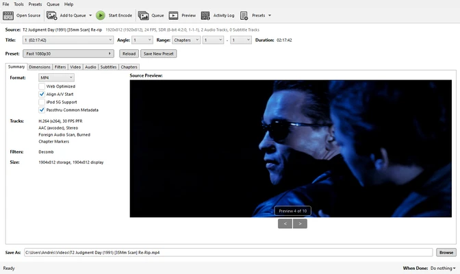 HandBrake 1.11.2 screenshot 1