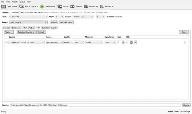 HandBrake 1.11.2 screenshot 1