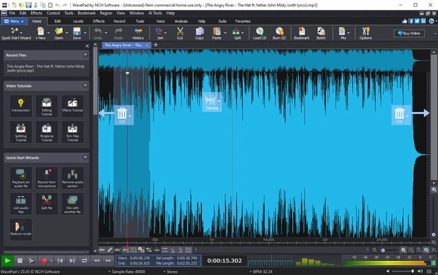 WavePad Sound Editor 24.33 screenshot 1