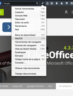 Firefox Developer Edition 152.0b9 for Mac screenshot 1