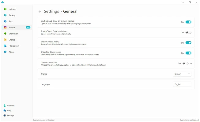 pCloud 5.1.2 screenshot 1