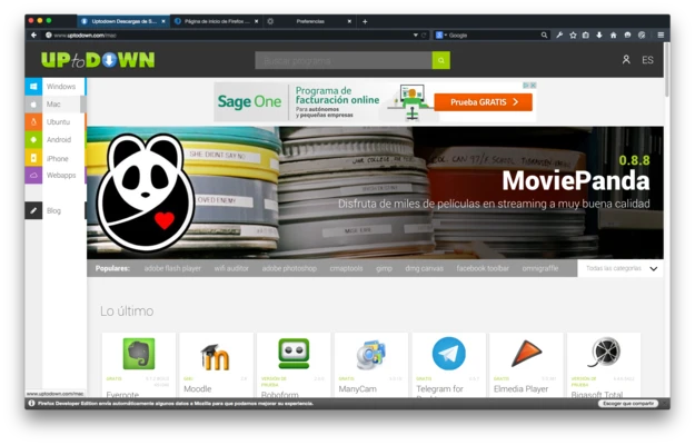 Firefox Developer Edition 152.0b9 for Mac screenshot 1