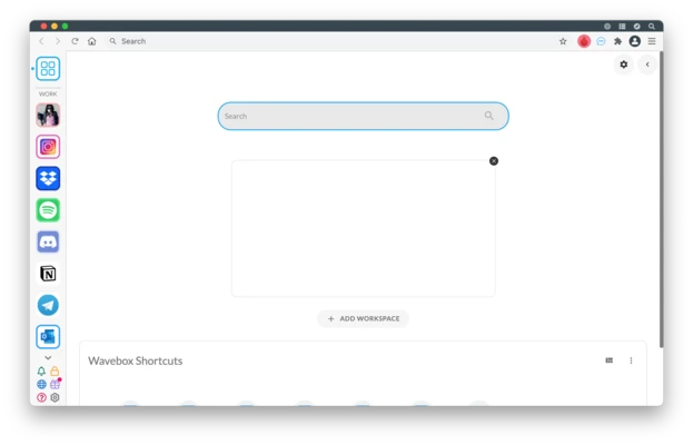Wavebox 10.149.2.69 for Mac screenshot 1