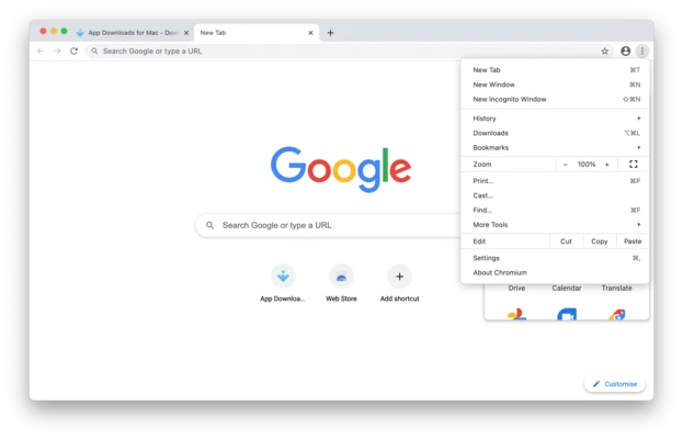 Chromium 151.0.7885.0 for mac screenshot 1