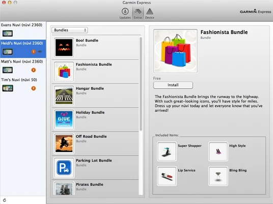 Garmin Express 7.29.0 for Mac screenshot 1