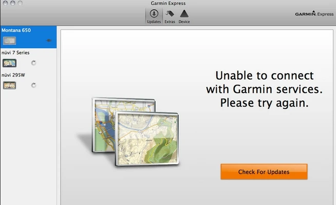 Garmin Express 7.29.0 for Mac screenshot 1