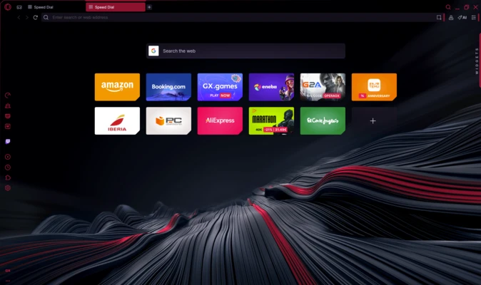 Opera GX 132.0.5905.43 for Mac screenshot 1
