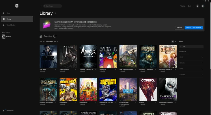 Epic Games Launcher 20.1.0 for Mac screenshot 1