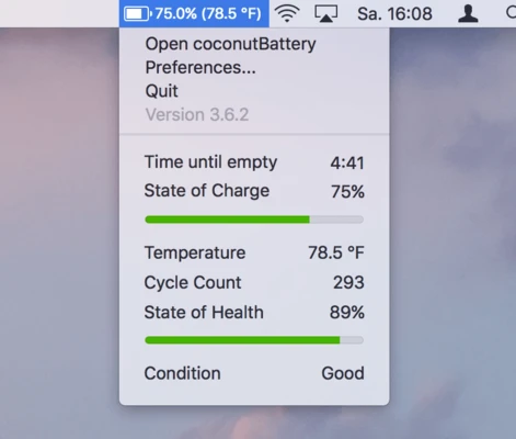 coconutBattery 4.3.3 for Mac screenshot 1