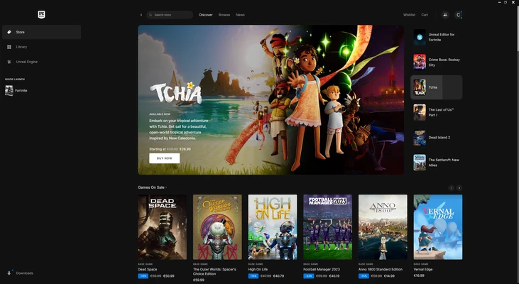 Epic Games Launcher 20.1.0 for Mac screenshot 1