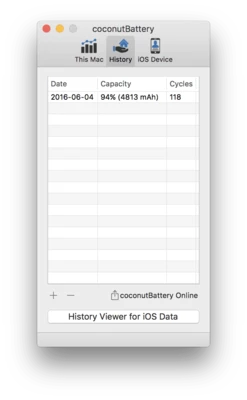 coconutBattery 4.3.3 for Mac screenshot 1