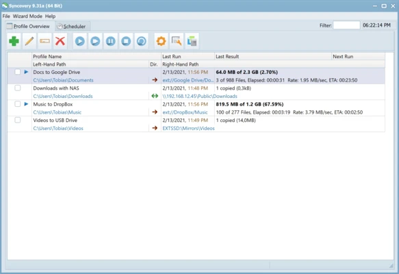 Syncovery 11.15.15 for Mac screenshot 1