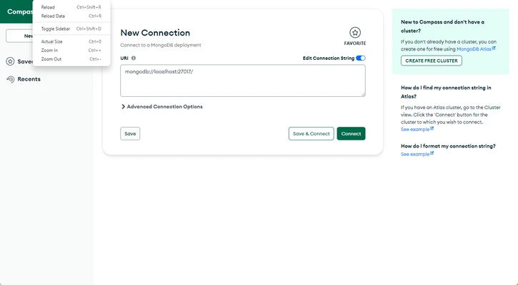 MongoDB Compass 1.49.9 for Mac screenshot 1
