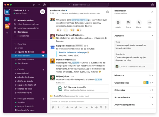 Slack 4.50.140 for Mac screenshot 1