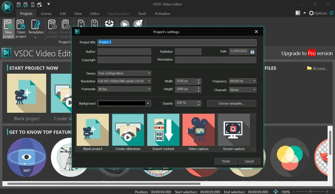 VSDC Free Video Editor 11.2.1.720 (64-bit) screenshot 1