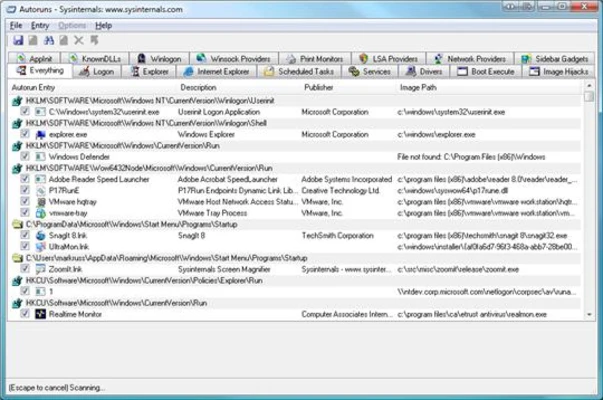 Autoruns 14.3 screenshot 1