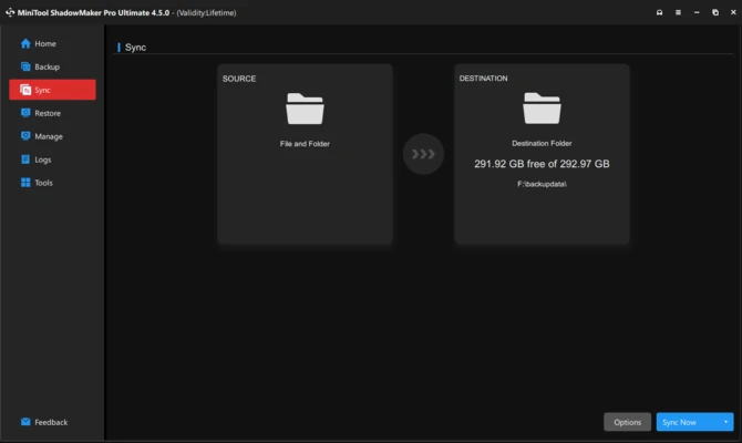 MiniTool ShadowMaker 4.8.1 screenshot 1