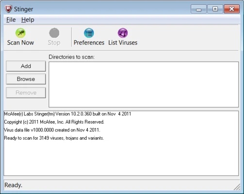 Trellix Stinger 26.6.25.2 (64-bit) screenshot 1