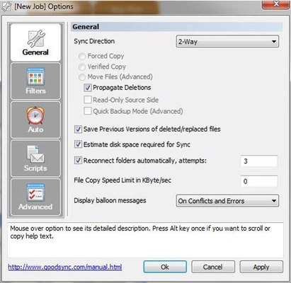 GoodSync 12.11.4 screenshot 1