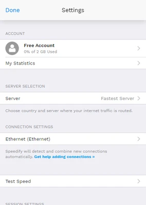 Speedify 16.9.1 screenshot 1