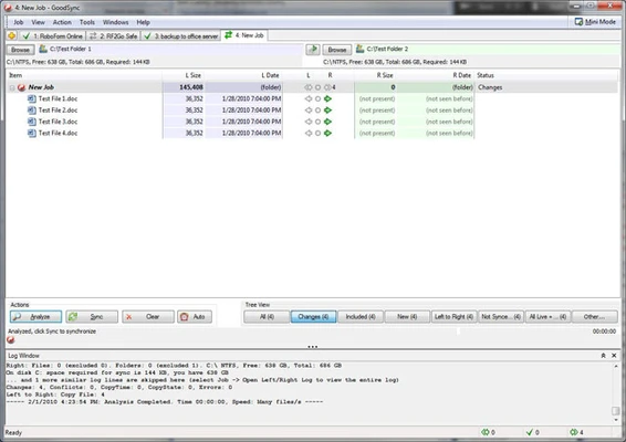 GoodSync 12.11.4 screenshot 1