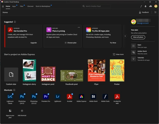 Adobe Creative Cloud 6.10.0.252.3 screenshot 1