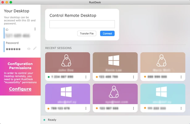 RustDesk 1.4.8 screenshot 1