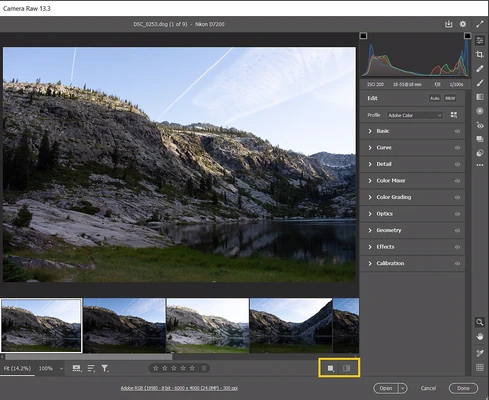 Adobe Camera Raw 18.4 screenshot 1