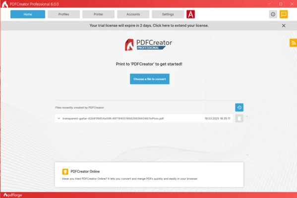 PDFCreator 6.3.0 screenshot 1