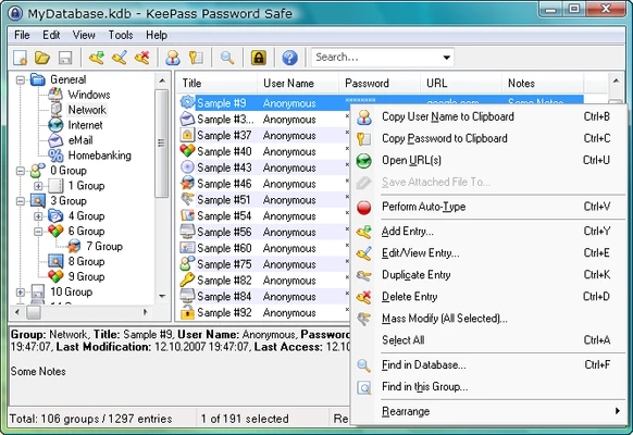 Password Safe 3.72.1 screenshot 1