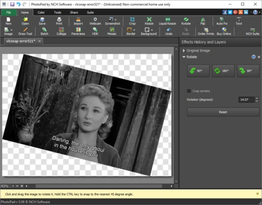 PhotoPad Photo and Image Editor 15.17 screenshot 1