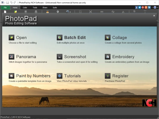 PhotoPad Photo and Image Editor 15.17 screenshot 1