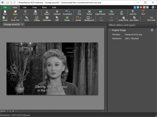 PhotoPad Photo and Image Editor 15.17 screenshot 1