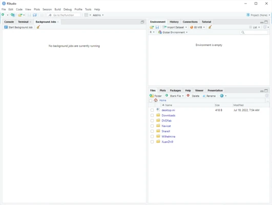 RStudio 2026.07.1 screenshot 1