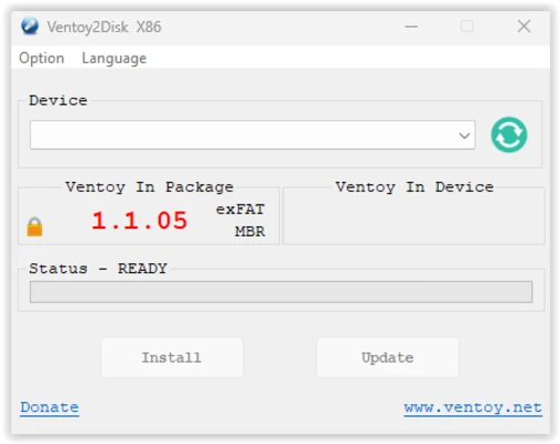 Ventoy 1.1.17 screenshot 1