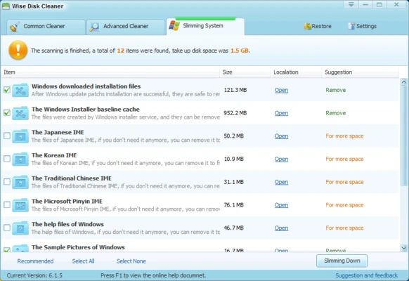 Wise Disk Cleaner 11.3.7 screenshot 1