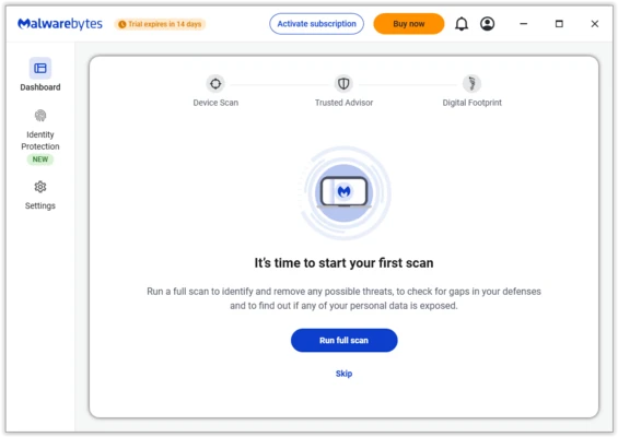 Malwarebytes Premium 5.6.3 screenshot 1