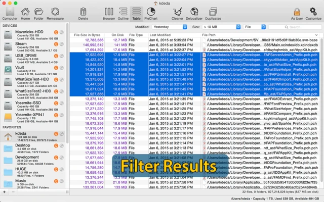 WhatSize 8.2.7 screenshot 1