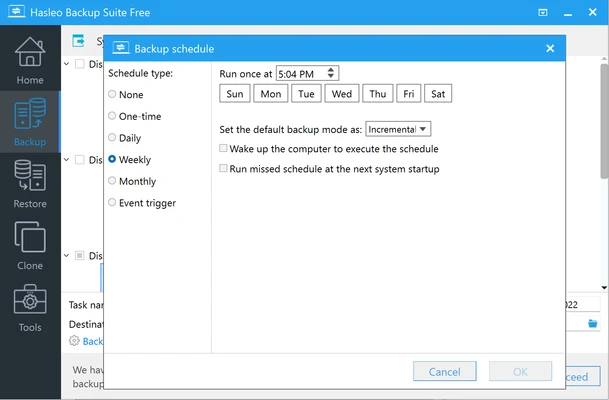 Hasleo Backup Suite 5.9.2.0 screenshot 1