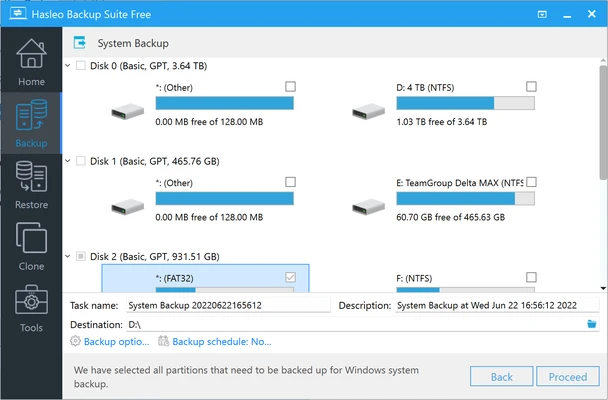 Hasleo Backup Suite 5.9.2.0 screenshot 1