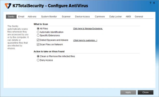 K7 Total Security 16.0.0.1336 screenshot 1