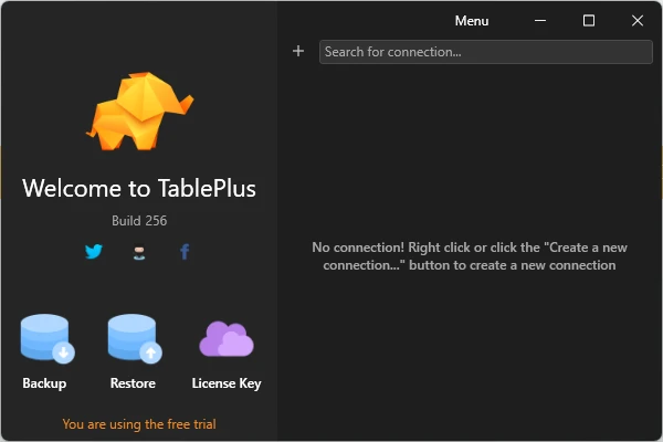 TablePlus 26.8.0 Build 372 screenshot 1