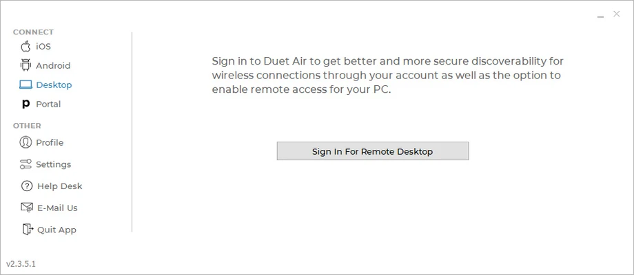 Duet Display 4.0.408 screenshot 1