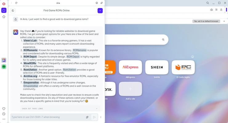 Opera 134.0 Build 5954.26 (64-bit) screenshot 1