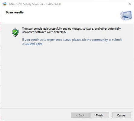 Microsoft Safety Scanner 1.455.462.0 (64-bit) screenshot 1