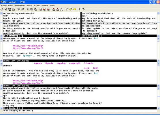 Vim 9.2.0894 screenshot 1