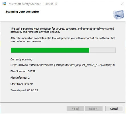 Microsoft Safety Scanner 1.455.462.0 (64-bit) screenshot 1