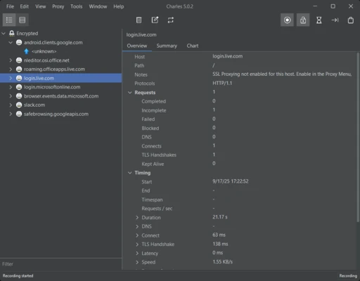 Charles 5.2.1 screenshot 1