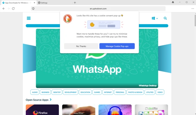 DuckDuckGo 0.168.2 screenshot 1