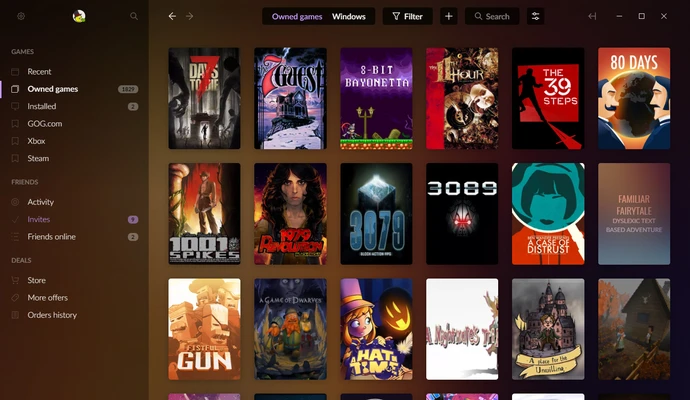 GOG Galaxy 2.1.8.32 screenshot 1